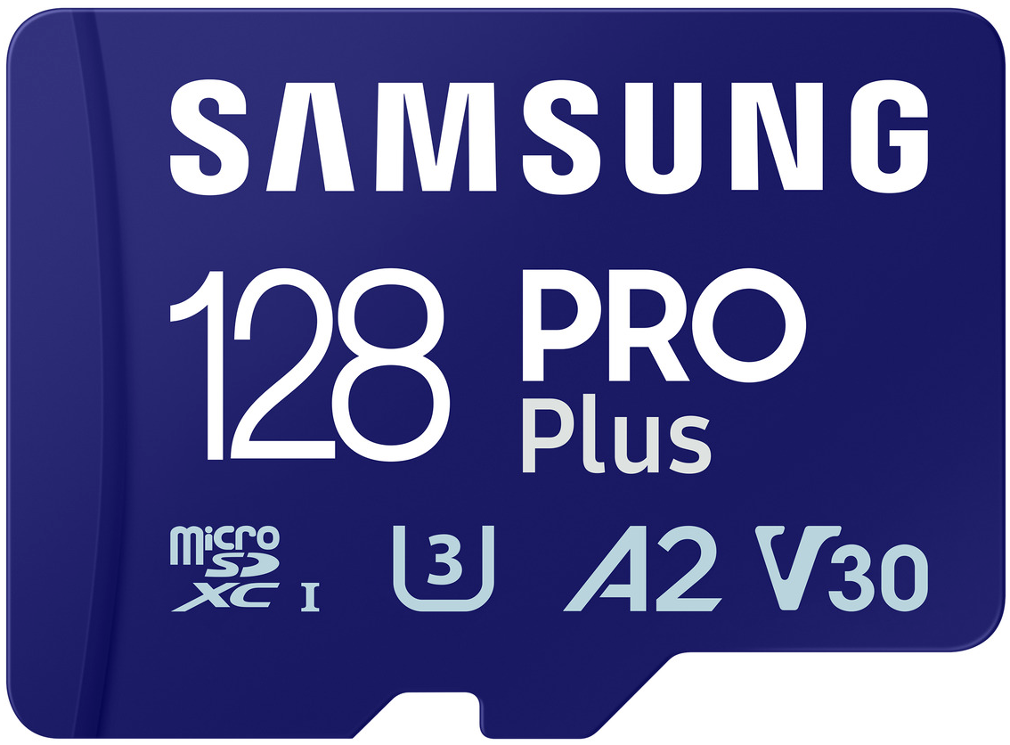 Pamäťová karta microSDXC Samsung PRO Plus, 128Gb, Trieda 10 / UHS-1 U3, S adaptérom MB-MD128SA/EU