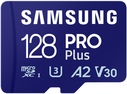 Pamäťová karta microSDXC Samsung PRO Plus, 128Gb, Trieda 10 / UHS-1 U3, S adaptérom MB-MD128SA/EU