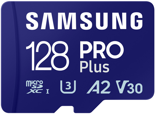 Pamäťová karta microSDXC Samsung PRO Plus, 128Gb, Trieda 10 / UHS-1 U3, S adaptérom MB-MD128SA/EU