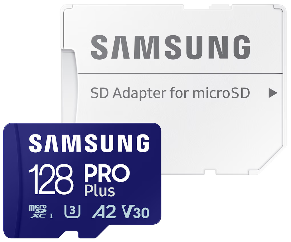 Pamäťová karta microSDXC Samsung PRO Plus, 128Gb, Trieda 10 / UHS-1 U3, S adaptérom MB-MD128SA/EU