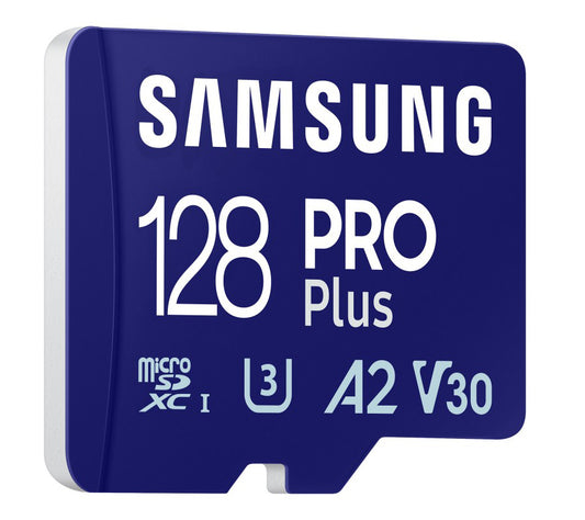 Pamäťová karta microSDXC Samsung PRO Plus, 128Gb, Trieda 10 / UHS-1 U3, s čítačkou kariet MB-MD128SB/WW
