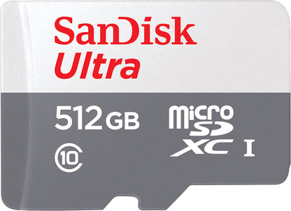 Pamäťová karta microSDXC SanDisk Ultra, 512Gb, Trieda 10 SDSQUNR-512G-GN3MN
