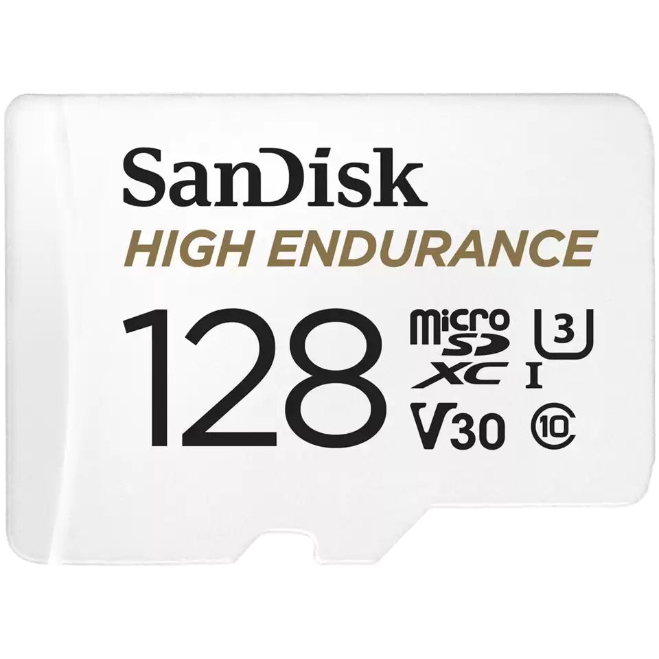 Pamäťová karta microSDXC SanDisk High Endurance, 128Gb, Trieda 10 / UHS-1 U3, S adaptérom SDSQQNR-128G-GN6IA