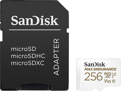 Pamäťová karta microSDXC SanDisk MAX Endurance, 256Gb, Trieda 10 / UHS-1 U3, S adaptérom SDSQQVR-256G-GN6IA