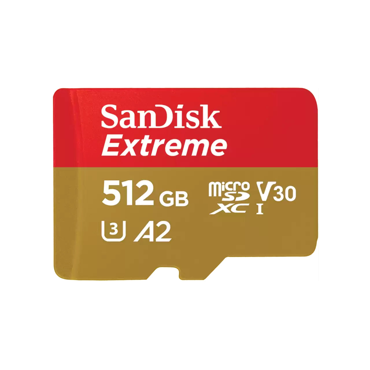 Pamäťová karta microSDXC SanDisk Extreme, 512Gb, Trieda 10 / UHS-1 U3 SDSQXAV-512G-GN6MN
