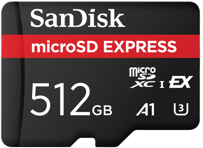 Pamäťová karta microSDXC SanDisk Express, 512Gb, Trieda 10 / UHS-1 U3 SDSQXFN-512G-GN4NN