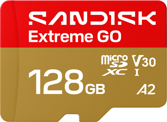 Pamäťová karta microSDXC SanDisk Extreme GO Android A2, 128GB, trieda 10 / UHS-1 U1 SDSQXGN-128G-GN6MN