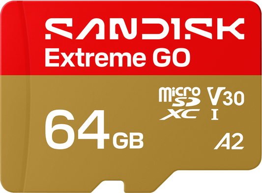 Pamäťová karta microSDXC SanDisk Extreme GO Android A2, 64GB, Trieda 10 / UHS-1 U1 SDSQXGN-064G-GN6MN