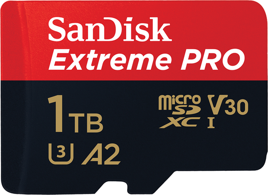 Pamäťová karta microSDXC SanDisk Extreme Pro, 1TB, trieda 10 / UHS-1 U3, s adaptérom SDSQXCD-1T00-GN6MA