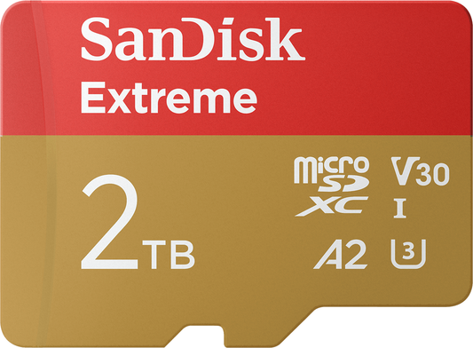 Pamäťová karta microSDXC SanDisk Extreme, 2TB, Trieda 10 / UHS-1 U3 SDSQXAV-2T00-GN6MN