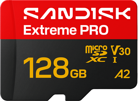 Pamäťová karta microSDXC SanDisk Extreme Pro A2, 128GB, trieda 10 / UHS-1 U3, s adaptérom SDSQXCJ-128G-GS6MA