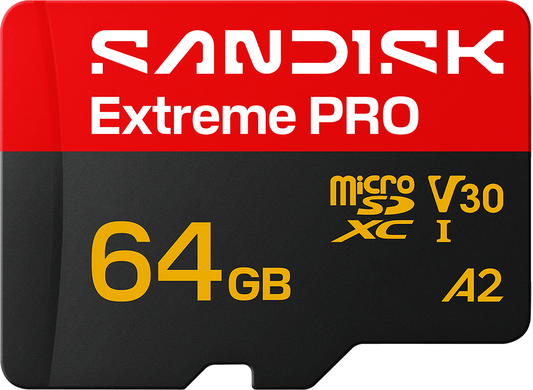 Pamäťová karta microSDXC SanDisk Extreme Pro A2, 64GB, trieda 10 / UHS-1 U3, s adaptérom SDSQXCU-064G-GS6MA