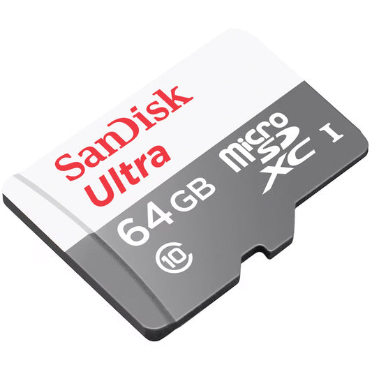 Pamäťová karta microSDXC SanDisk Ultra, 64Gb, Trieda 10, S adaptérom SDSQUNR-064G-GN3MA