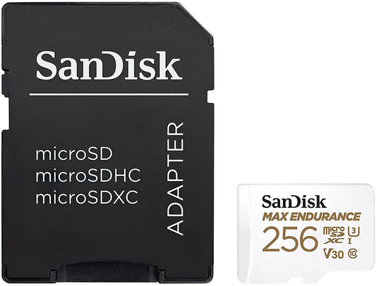 Pamäťová karta microSDXC SanDisk High Endurance, 256Gb, Trieda 10 / UHS-1 U3, S adaptérom SDSQQNR-256G-GN6IA