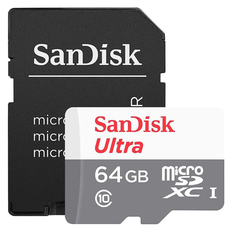 Pamäťová karta microSDXC SanDisk Ultra, 64Gb, Trieda 10, S adaptérom SDSQUNR-064G-GN6TA