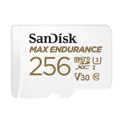 Pamäťová karta microSDXC SanDisk MAX Endurance, 256Gb, Trieda 10 / UHS-1 U3, S adaptérom SDSQQVR-256G-GN6IA