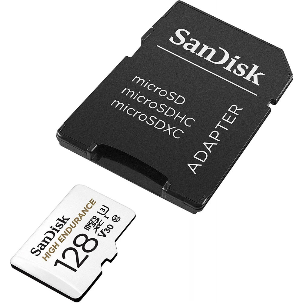 Pamäťová karta microSDXC SanDisk High Endurance, 128Gb, Trieda 10 / UHS-1 U3, S adaptérom SDSQQNR-128G-GN6IA