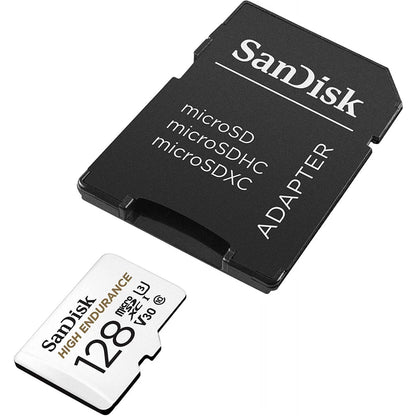 Pamäťová karta microSDXC SanDisk High Endurance, 128Gb, Trieda 10 / UHS-1 U3, S adaptérom SDSQQNR-128G-GN6IA