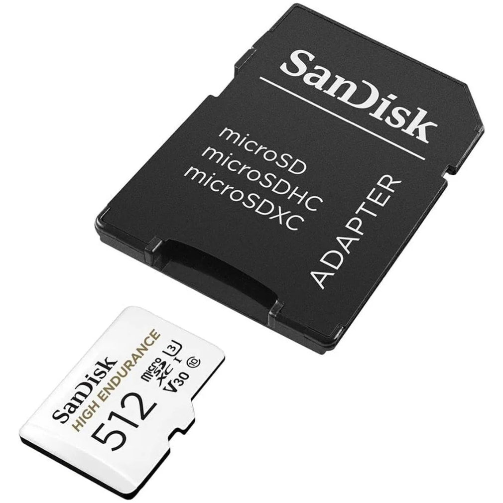Pamäťová karta microSDXC SanDisk High Endurance, 512Gb, Trieda 10 / UHS-1 U3, S adaptérom SDSQQNR-512G-GN6IA