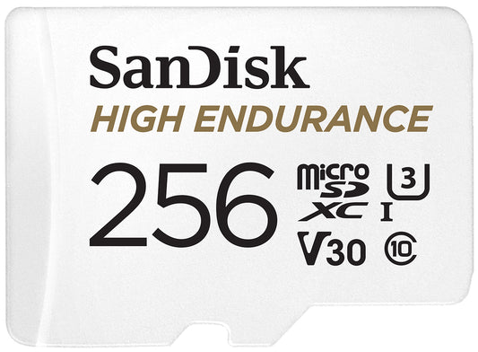 Pamäťová karta microSDXC SanDisk High Endurance, 256Gb, Trieda 10 / UHS-1 U3, S adaptérom SDSQQNR-256G-GN6IA