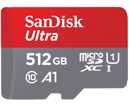 Pamäťová karta microSDXC SanDisk Ultra Android A1, 512Gb, Trieda 10 / UHS-1 U1 SDSQUAC-512G-GN6MN