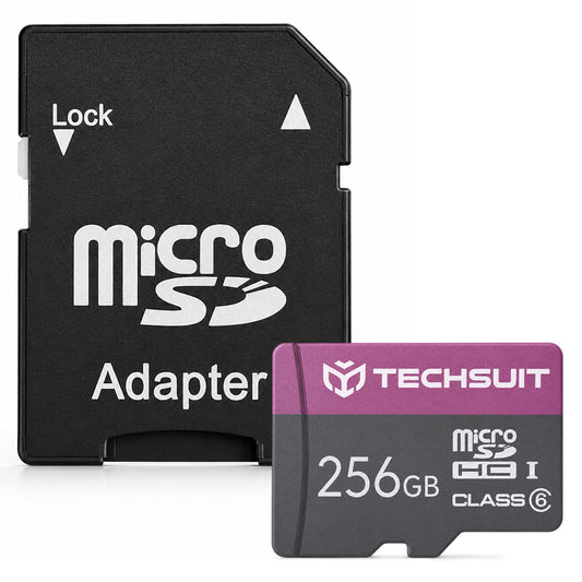 Pamäťová karta microSDXC Techsuit THCM27, 256Gb, trieda 6, s adaptérom