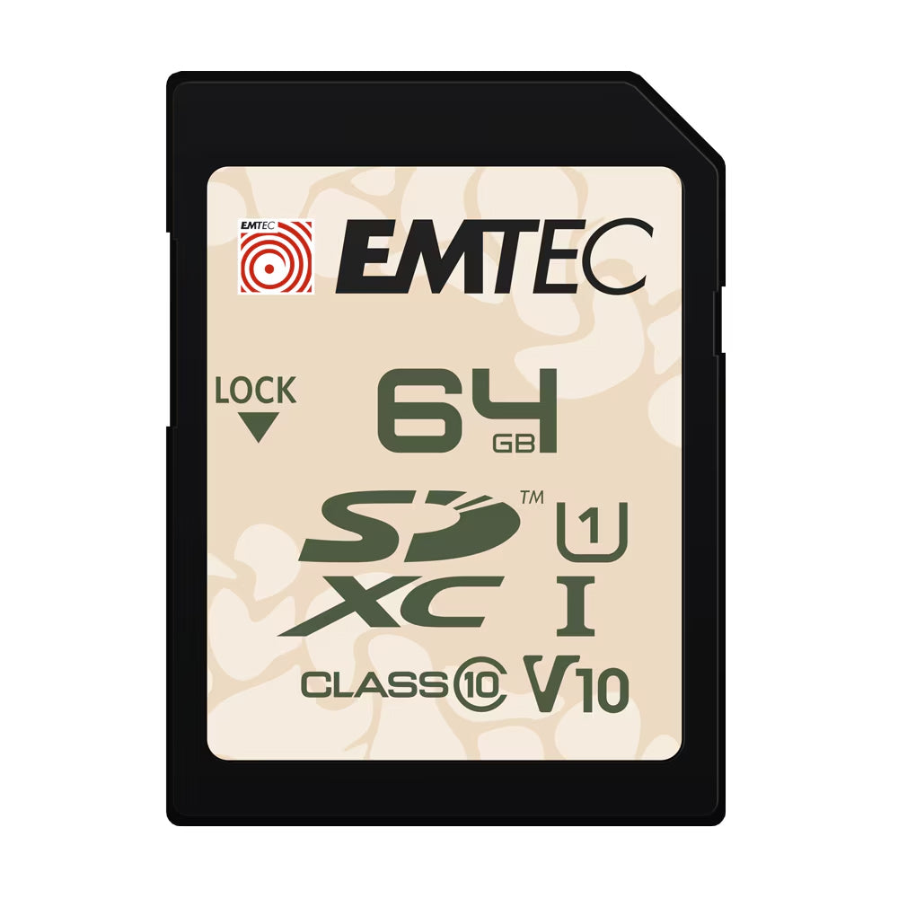 Pamäťová karta SDHC Emtec Outdoor, 64Gb, Trieda 10 / UHS-1 U1 ECMSD64GXCU1OR