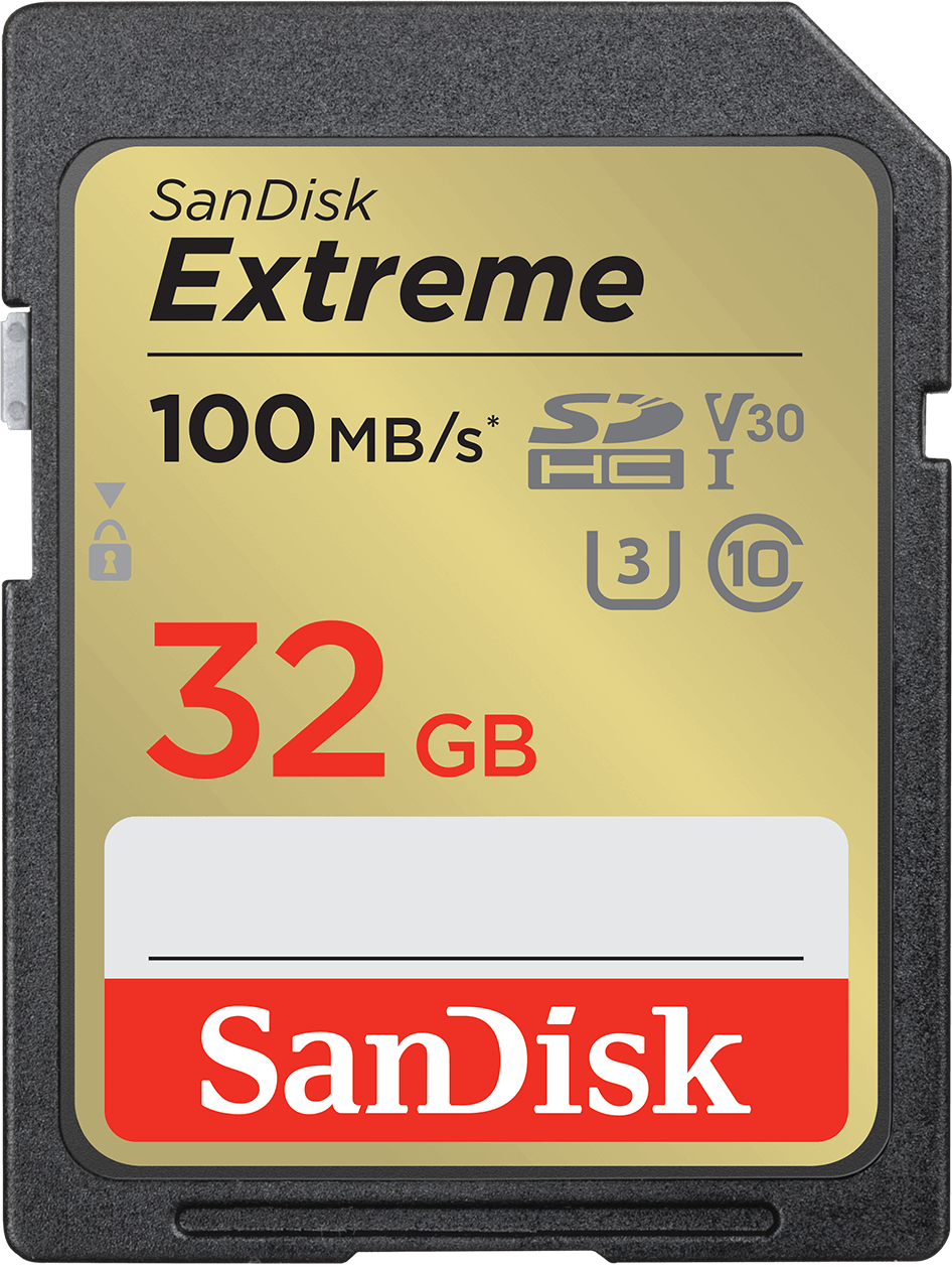 Pamäťová karta SDHC SanDisk Extreme, 32Gb, Trieda 10 / UHS-1 U3 SDSDXVT-032G-GNCIN