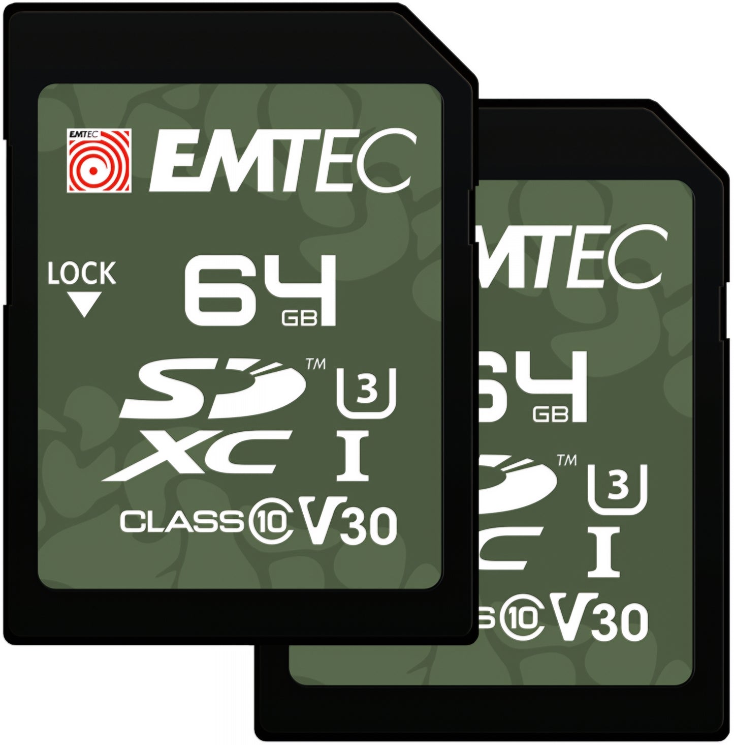 Pamäťová karta SDXC Emtec Rugged Outdoor, 64GB, trieda 10 / UHS-1 U3, sada 2 kusy ECMSD64GXCU3ORP