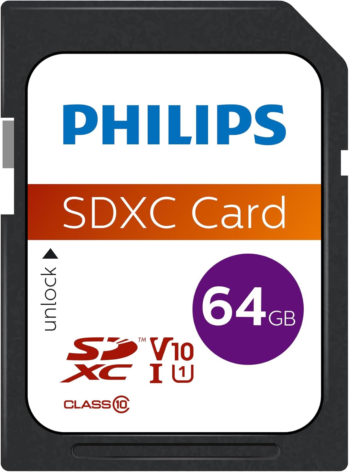 Pamäťová karta SDXC Philips, 64Gb, Trieda 10 / UHS-1 U1 FM64SD55B/00