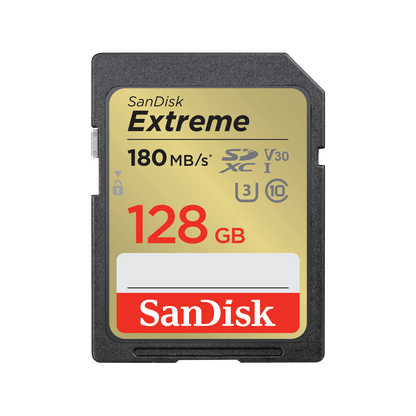 Pamäťová karta SDXC SanDisk Extreme, 128Gb, Trieda 10 / UHS-1 U3 SDSDXVA-128G-GNCIN