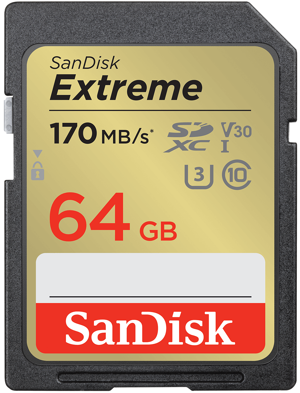 Pamäťová karta SDXC SanDisk Extreme, 64Gb, Trieda 10 / UHS-1 U3 SDSDXV2-064G-GNCIN