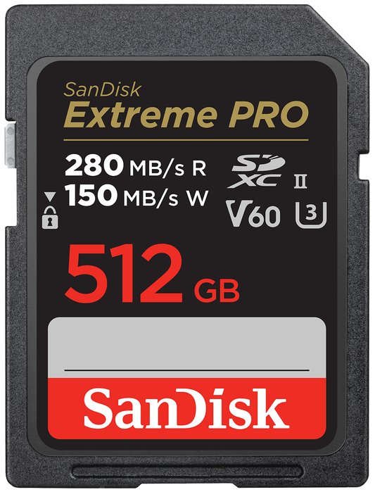 Pamäťová karta SDXC SanDisk Extreme Pro, 512GB, trieda 10 / UHS-2 U3 SDSDXEP-512G-GN4IN
