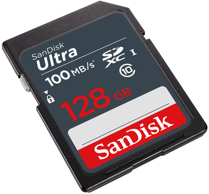 Pamäťová karta SDXC SanDisk Ultra, 128Gb, Trieda 10 SDSDUNR-128G-GN3IN