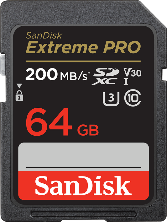 Pamäťová karta SDXC SanDisk Extreme Pro, 64Gb, Trieda 10 / UHS-1 U3 SDSDXXU-064G-GN4IN