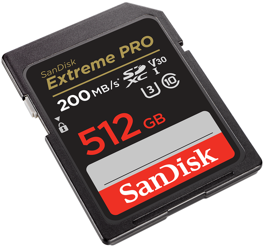 Pamäťová karta SDXC SanDisk Extreme Pro, 512GB, trieda 10 / UHS-1 U3 SDSDXXD-512G-GN4IN