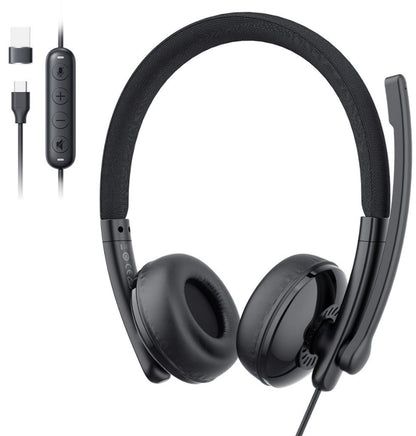 Slúchadlá Call Center USB-C / USB-A EMEET GeniusCall HS50, čierne