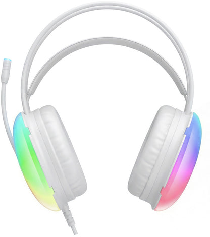 Herné slúchadlá 3,5 mm XO Design GE11, RGB, biele