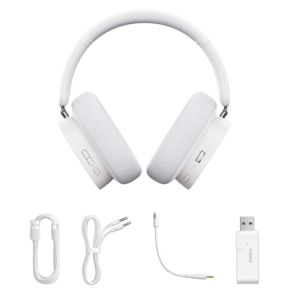 Bezdrôtové herné slúchadlá Baseus AeQur GH02, RGB, BT / Wi-Fi / káblové, čierne A00050800113-Z1