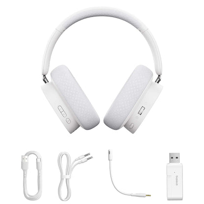 Bezdrôtové herné slúchadlá Baseus AeQur GH02, RGB, BT / Wi-Fi / káblové, čierne A00050800113-Z1