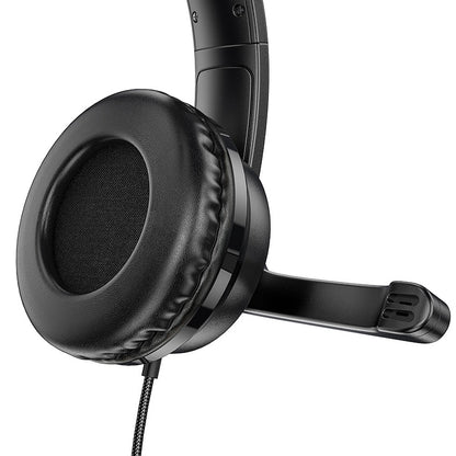 Herné slúchadlá 3,5 mm HOCO W103, čierne