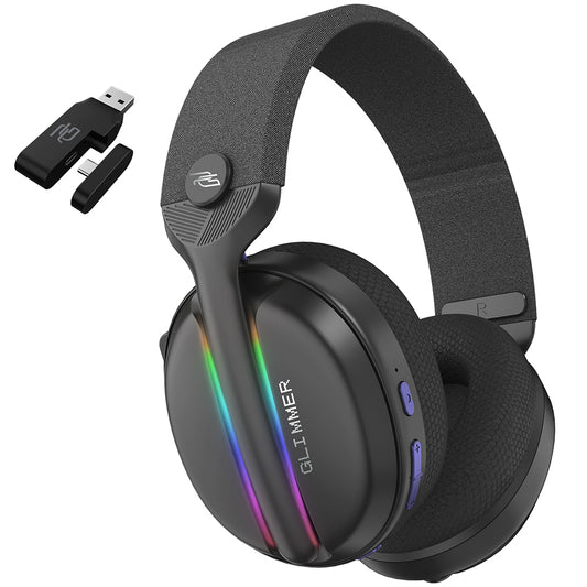 Slúchadlá Gaming Wireless Proove Glimmer, RGB, BT / Wi-Fi / Wired, Čierno-fialové WHGL00022016