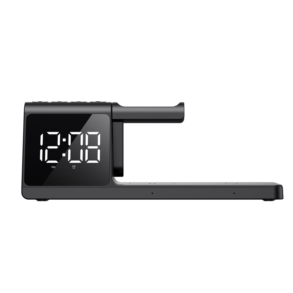 HAVIT W3042 4in1 Digital Clock with QI Wireless Charging, Black