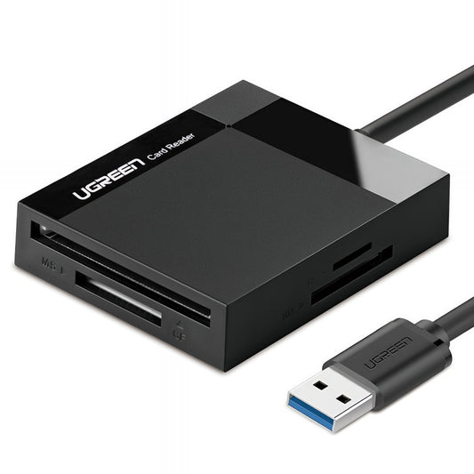 Čítačka kariet USB 3.0 UGREEN CR125, SD - microSD - CF - MS, Čierna