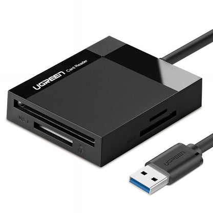 Čítačka kariet USB 3.0 UGREEN CR125, SD - microSD - CF - MS, Čierna