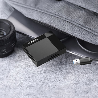 Čítačka kariet USB 3.0 UGREEN CR125, SD - microSD - CF - MS, Čierna