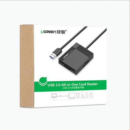 Čítačka kariet USB 3.0 UGREEN CR125, SD - microSD - CF - MS, Čierna