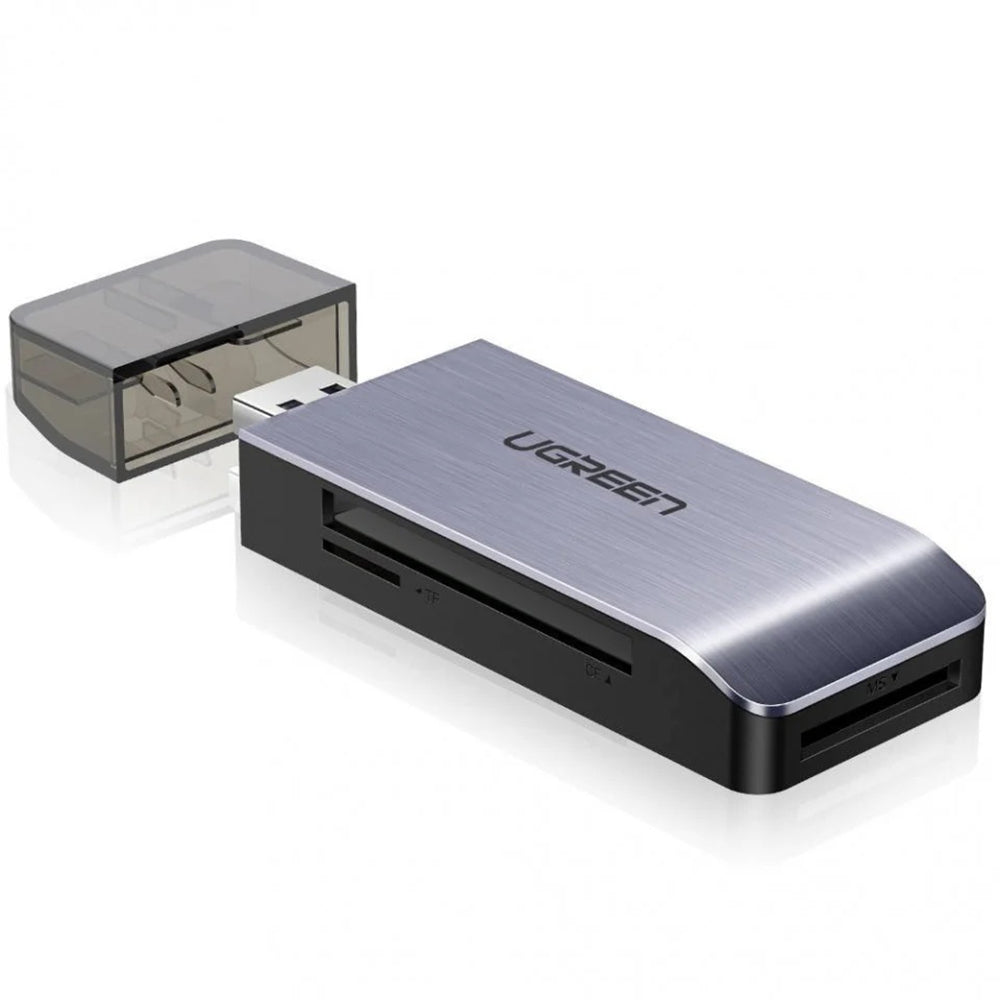 Čítačka kariet USB 3.0 UGREEN CM180, SD - microSD - CF - MS, Sivá