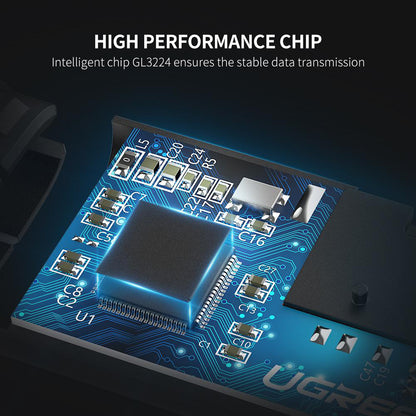 Čítačka kariet USB-C UGREEN CM184, SD - microSD, Sivá