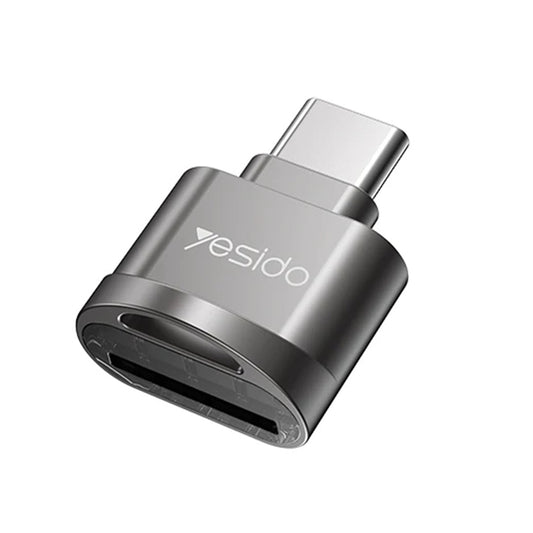 Čítačka kariet USB-C Yesido GS19, USB-A (OTG) - microSD, Sivá